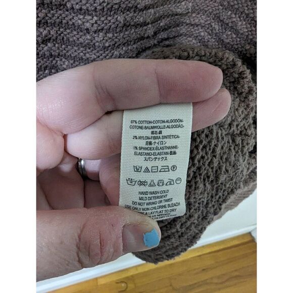 Free People Mauve Knit Scoop Neck Oversized Sweater Size XS - Picture 5 of 5